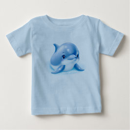 Adorable Blue Baby Dolphin T-shirt