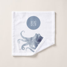 Adorable Blue boys Under the Sea Octopus