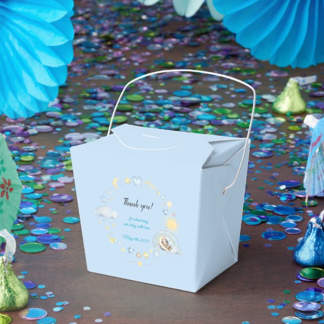 Adorable Blue Dreamy Baby Boy Dusche Geschenkschachtel (Party)
