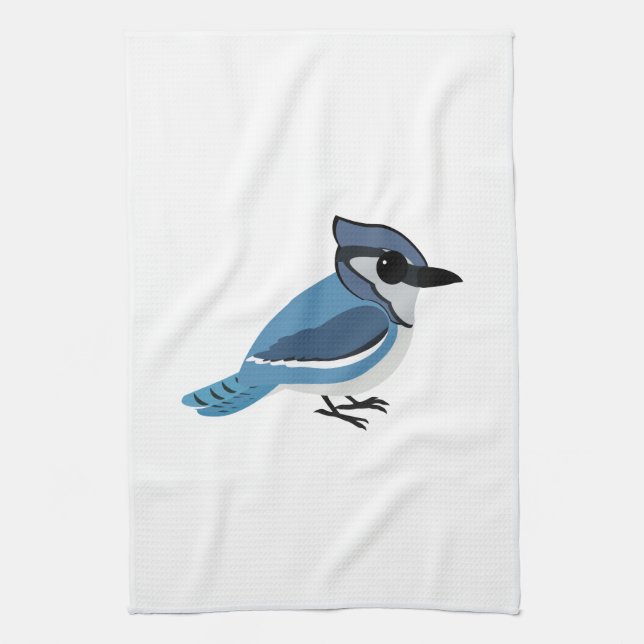 Adorable Blue Jay Handtuch (Vertikal)