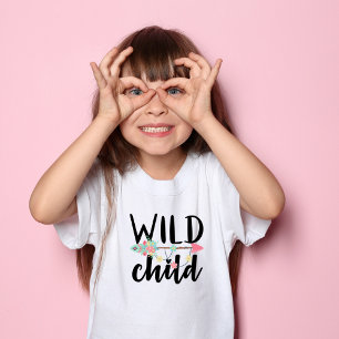 Adorable Boho WILD Kindermädchen T - Shirt