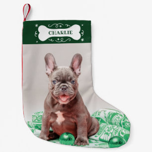 Adorable Bone Custom Foto Pet Hund Kleiner Weihnachtsstrumpf