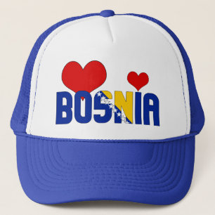 Adorable Bosnien Flag hört Patriotic Truckerkappe