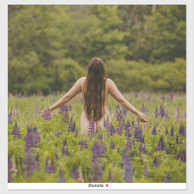 adorable boudoir avec portrait vert Sticker (Feuille)