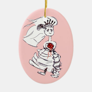 Adorable Bride Keramikornament
