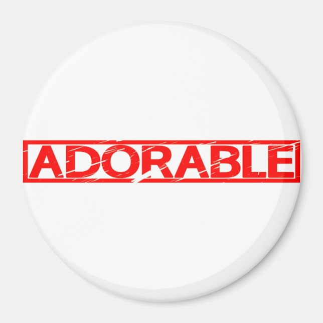 Adorable Briefmarke Magnet (Vorne)