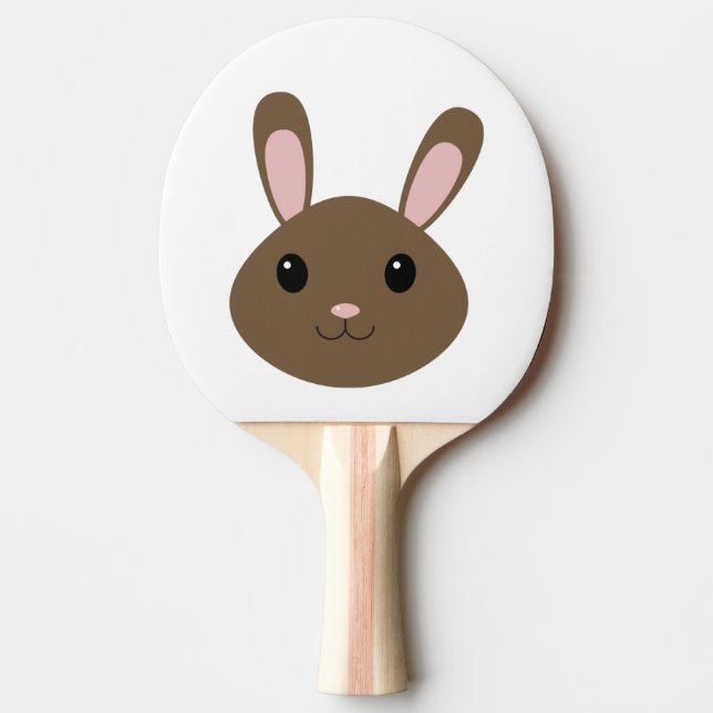 Adorable Brown Bunny Tischtennis Schläger (Vorderseite)