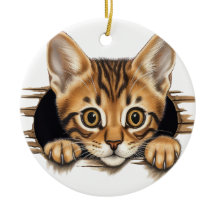 ADORABLE BROWN STRIPED TABBY KITTEN
