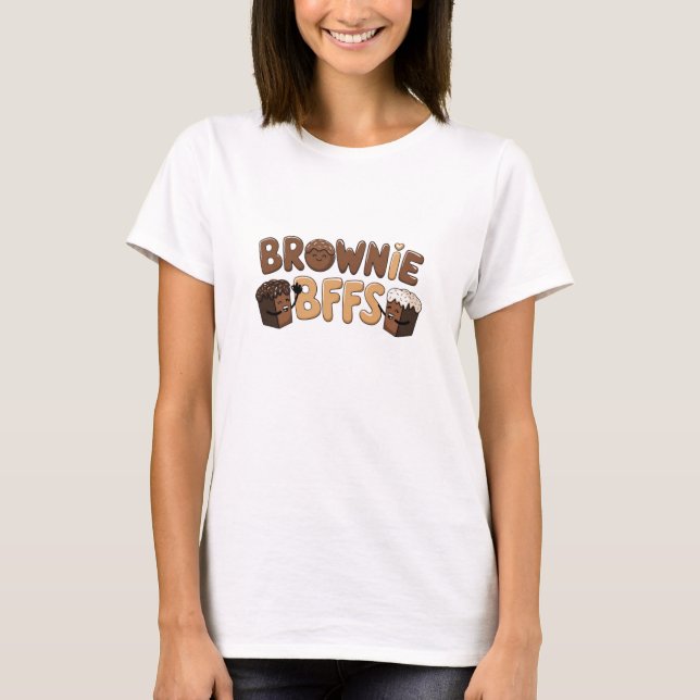 Adorable Brownie Graphics for Chocolate Fans T-Shirt (Vorderseite)