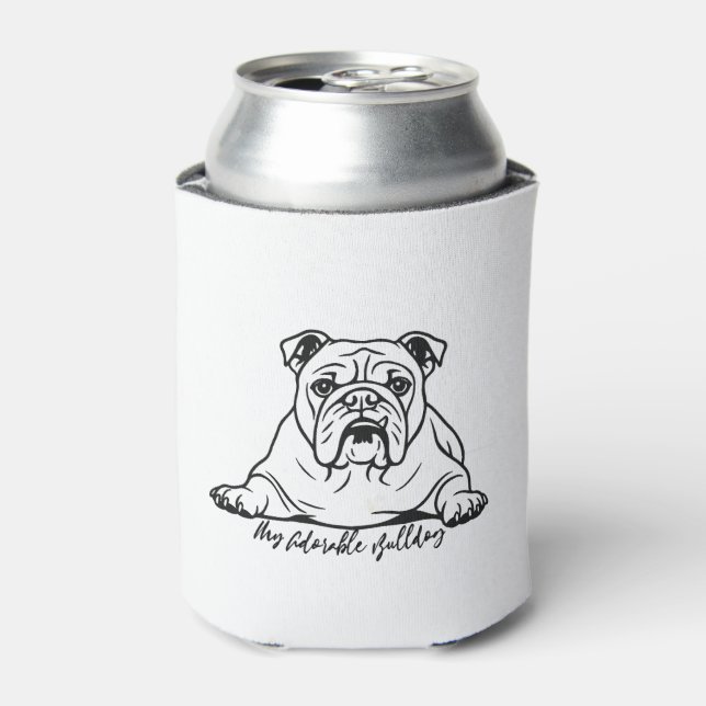 Adorable Bulldog Dosenkühler (Kanne Vorderseite)
