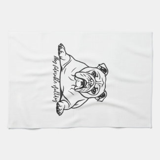 Adorable Bulldog Geschirrtuch