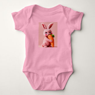 Adorable Bunny Baby Bodysuit Baby Strampler