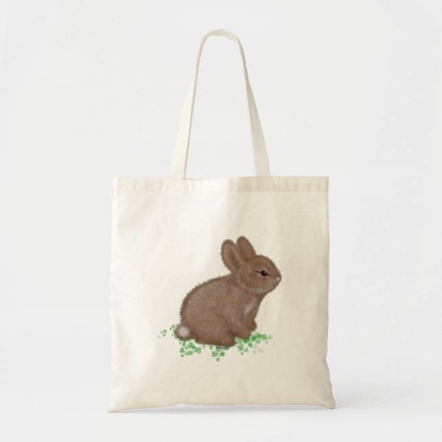 Adorable Bunny in Clover Tragetasche (Vorne)