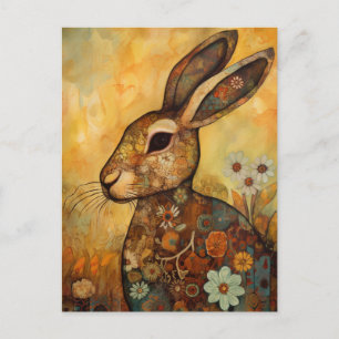 Adorable Bunny Postcard Postkarte