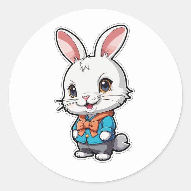 Adorable Bunny Sticker - Eine schöne Zeit (Vorderseite)