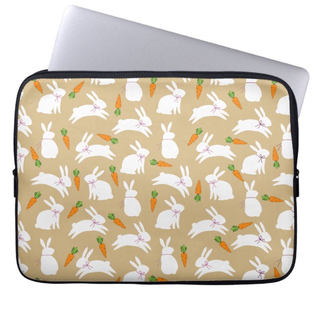 Adorable Bunny Tablet Bag Laptopschutzhülle (Vorderseite)