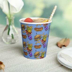 Adorable Burgers and Hunde Pappbecher