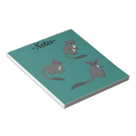 Adorable Bushbabies Illustration Notizblock