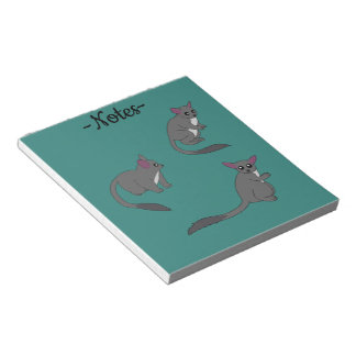 Adorable Bushbabies Illustration Notizblock