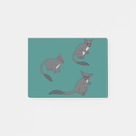 Adorable Bushbabies Illustration Post-it Klebezettel