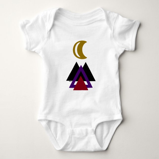 Adorable Camping Wandern Baby : Baby Strampler (Vorderseite)