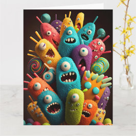 Adorable Candy Monsters Karte