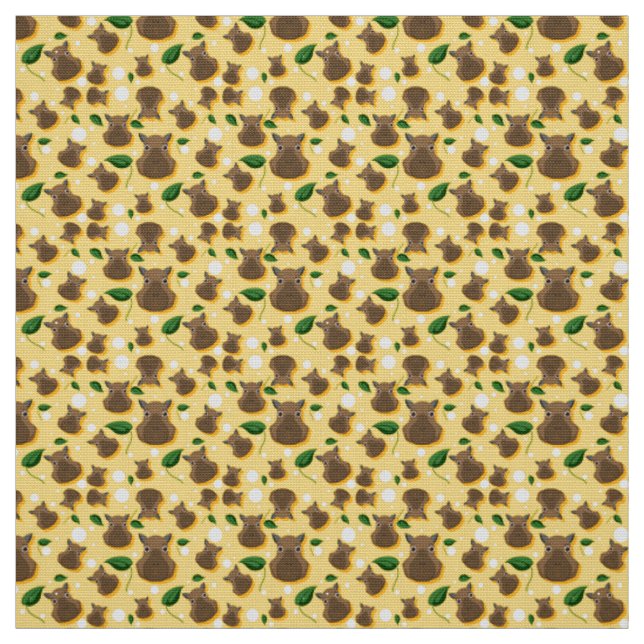 Adorable Capybara Fabric Stoff (Muster)