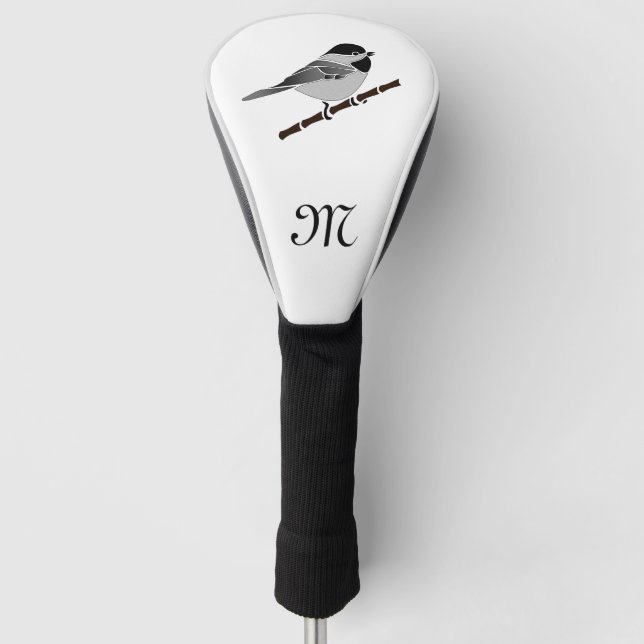 Adorable Carolina Chickadee Cartoon Golf Headcover (Vorderseite)