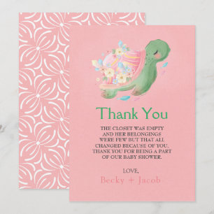 Adorable Carte de remerciements de Baby shower de 