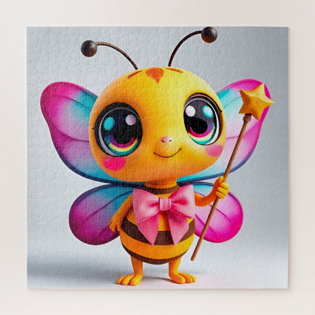 Adorable Cartoon Bee Fairy (Vertikal)