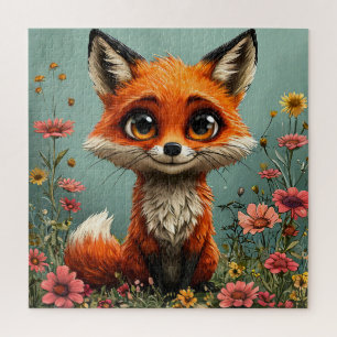 Adorable Cartoon Fox