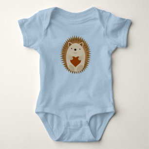 Adorable Cartoon Igel Holen eines Herzens Baby Strampler