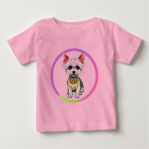 Adorable Cartoon Puppy Baby T-shirt