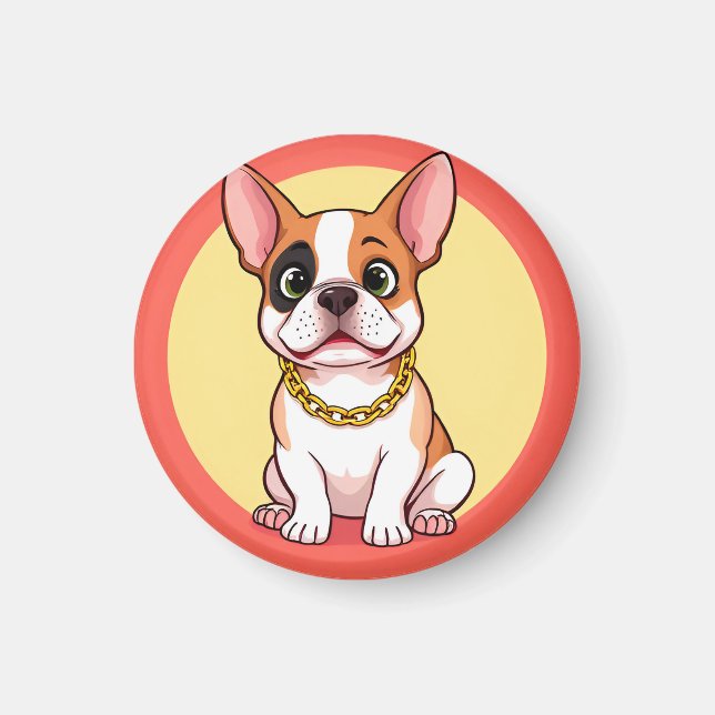 Adorable Cartoon Puppy Magnet (Vorne)