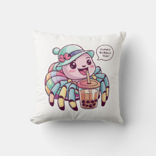 Adorable Cartoon Spider: Gemütlich, Kawaii Vibes Kissen