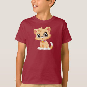 Adorable Cat Cartoon T-Shirt