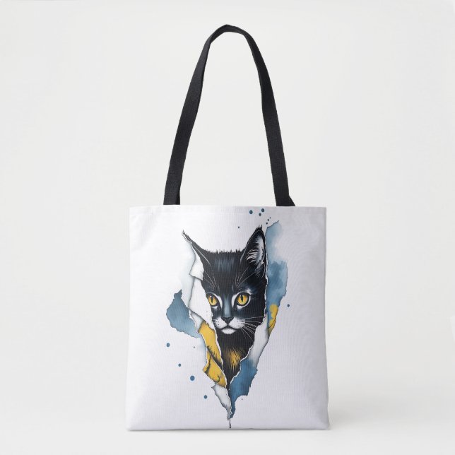 Adorable Cat: Ein puristisches Design der Farbe 🐾 Tasche (Vorderseite)