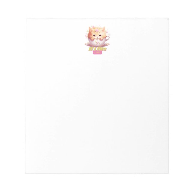 Adorable Cat Geschenke Ideen für Tierfreunde Notizblock (Vorderseite)