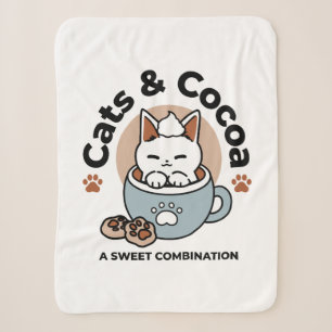 Adorable Cat in Tasse Holiday Design - Katze & Kak Sherpadecke