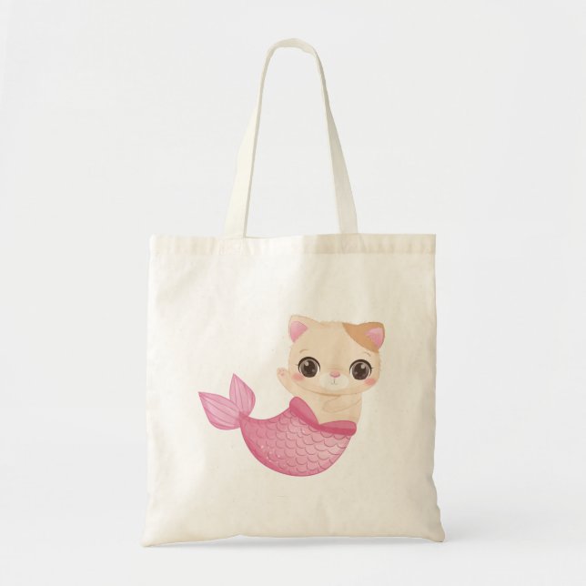 Adorable Cat Mermaid  (1) Tragetasche (Vorne)