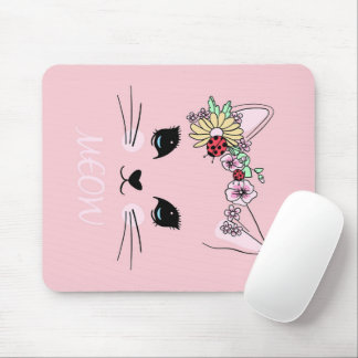 Adorable Cat | Pink Niedlich Meow Cat Blanket Mousepad