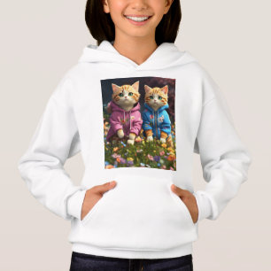 Adorable Cat Print T - Shirt für Kinder - Spaß & S
