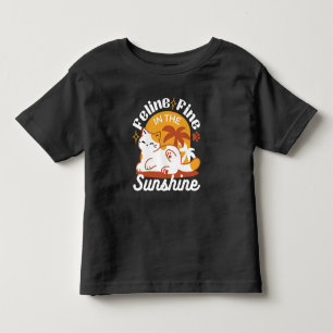 Adorable Cat Relaxen in der Sonne - Sommergäste Kleinkind T-shirt