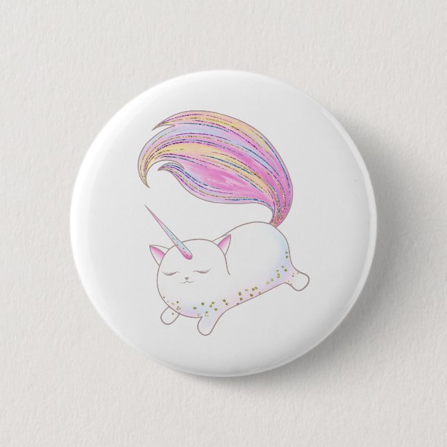 Adorable Caticorn Button (Vorderseite)