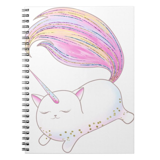 Adorable Caticorn Notizblock (Vorderseite)