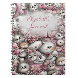 Adorable Cats Collage Spiral Notebook Notizblock