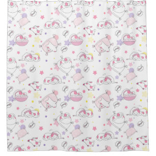 Adorable Chat Motif rideau de douche