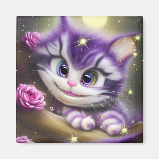 Adorable Cheshire Kitten Magnet (Vorne)