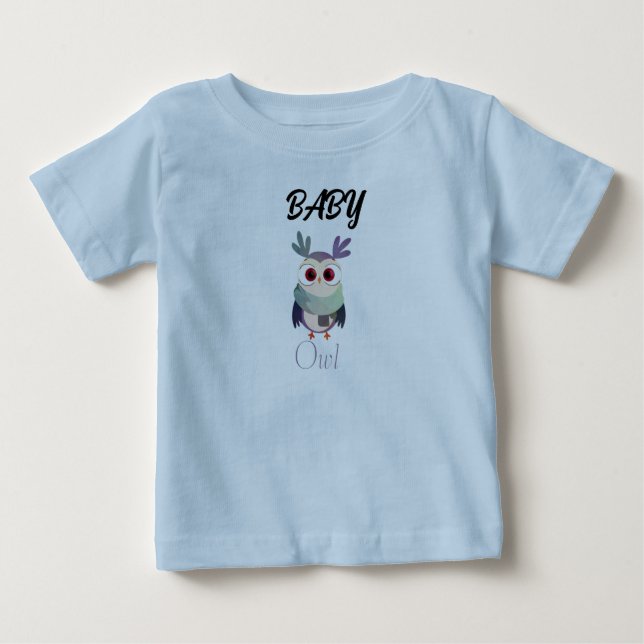 Adorable Chevêche de Bébé Graphic T-shirt noir - m (Devant)