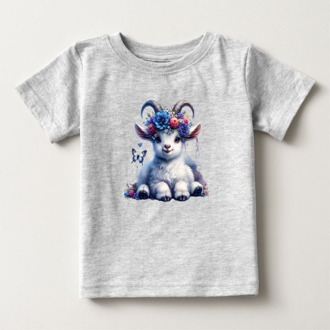 Adorable chèvre bébé Toddler T-shirt (Devant)